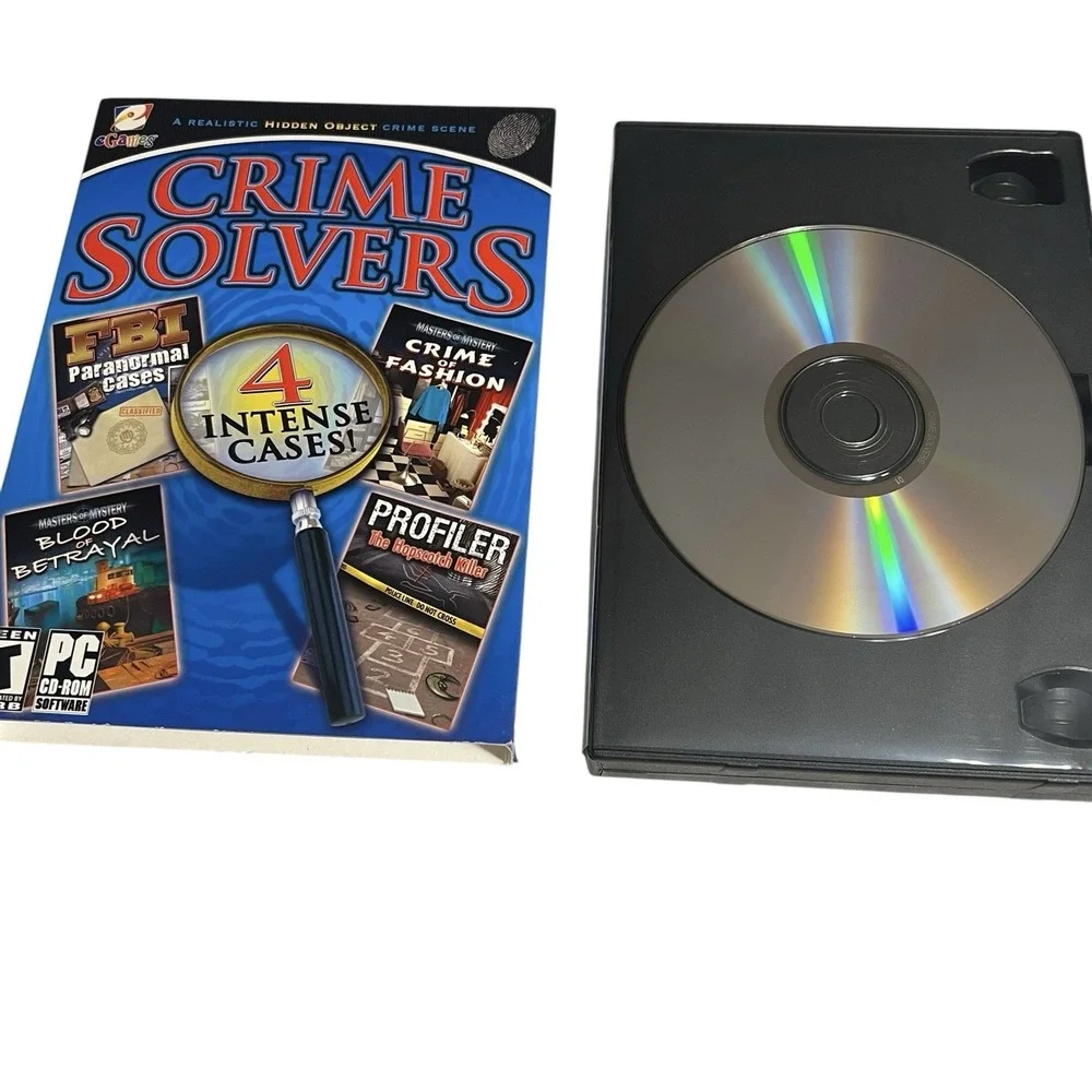 Y2k Lot Of 10 Hidden Object Mystery Adventure‎ Puzzle PC Games CD-ROM By EGames
